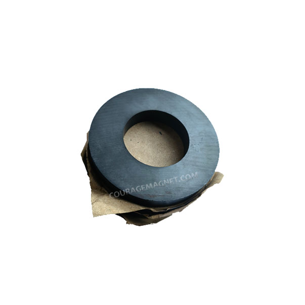 轴向6极（3对极）磁化环形陶瓷磁铁 80x40x11.6mm